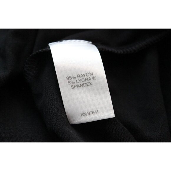 J Jill Wearever Collection Dress Size XL Black Stretch Minimalist Casual Ruched - Picture 13 of 13